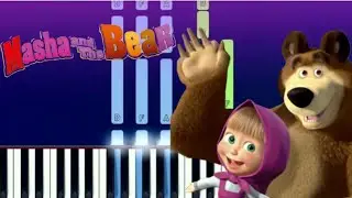 Masha and The Bear song (Masza i Niedźwiedź) - Piano Tutorial