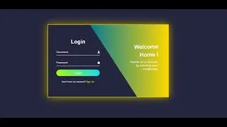 Create a Responsive Login Page Using Html & Css | Frontend Development