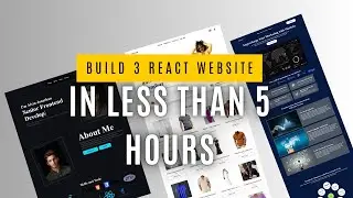 Master React JS In One | Build 3 React.js Website in Less than 5 Hours | Build 3 Modern React.js App
