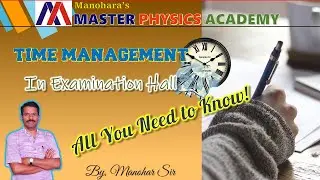 Tips for Physics Exam | Time Management in Exam | Kannada