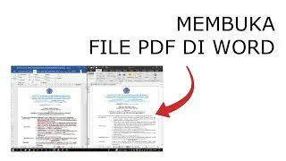 cara membuka file PDF di office word - tutorial microsoft word