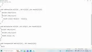 CREATE A PROGRAM TO PERFORM MATRIX OPERATIONS USING C