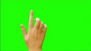 Green screen hend touch subscribe button ||download now