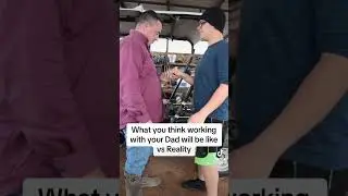What you think working with your dad will be like vs reality. #funny #funnyvideos #thegrinch #dad