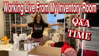 Working Live in my Inventory Room | Chat & Hang with me!
