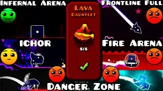 Geometry Dash 2.11 (Android) Lava Gauntlet - All Levels - The Lost Gauntlets (5/15)