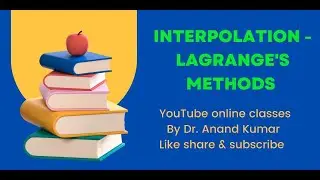 Interpolation BY Lagrange's Method/statistical methods/bcom/mcom/bba/mba/ca/cs/cma/university exam