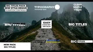 Big Titles 1.0 | Premiere Pro | Premiere Pro template - Envato elements