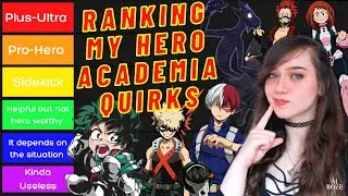 My Hero Academia Quirk Tier List (Class 1-A) | M ROZE