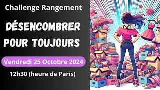 Désencombrer sa maison pour toujours Live #3 Challenge Rangement