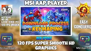Bgmi 3.9 On Msi Player | Msi Emulator Download Process & Keymaping ✅| How to play Bgmi on Msi Player