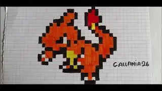 Pixel art  Reptincel ( Dessin facile )