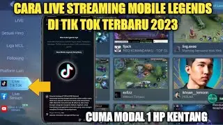 HOW TO LIVE STREAMING MOBILE LEGENDS TIK TOK USING 1 POTATO HP
