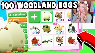 Opening 100 * NEW * WOODLAND EGGS in Adopt Me!
