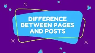 WordPress Basics - Difference Pages and Posts
