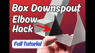 Time Saving Box Downspout Elbow Hack💧 | At The 509 #template #boxdownspout