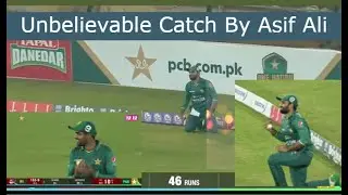 Unbelievable Catch By Asif Ali in 2nd T20 match