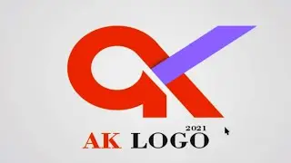 AK logo design in coreldraw | modern logo designing | rd designer