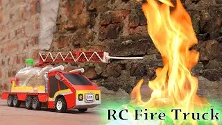 How to make Rc Truck from Cardboard - Fire Truck - Fire Car