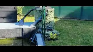 mon bassin de jardin avec une eau  super  clair