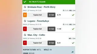 TOPLAM GOL KOD ŞİKESİ