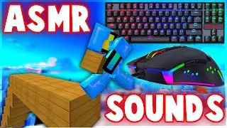 HANDCAM ASMR Keyboard + Mouse Sounds | Minecraft Skywars