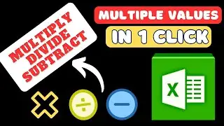 How to Multiply, Divide, Subtract Multiple Values With One Click | Magic of Excel Paste Special |