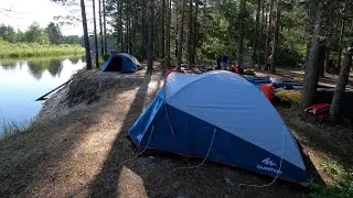 Сплав с ночевкой по реке Пра на SUP июль 2021