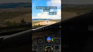 Aterrizaje con mucho viento MD-83 Aeropostal #cockpit #cockpitviews #flightsimulator #landing