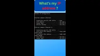 Find my IP Address on Windows PC |Check IP Address 