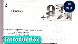 Exponents Introduction | Rs Aggarwal Class 8 | Chapter 2 | Md Sir Class 8