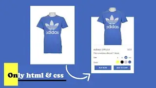 Creative Product Card UI Design in HTML CSS