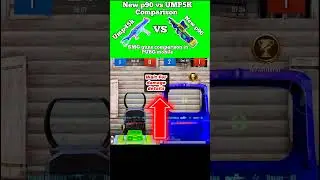 UMP45K vs P90 full Damage details #pubgmobile #bgmi #gaming #zodking