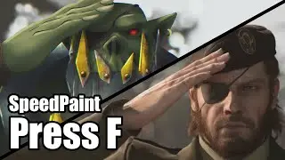 Redraw meme Press F to pay respects | SpeedPaint