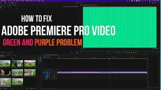 How to fix Adobe Premiere Pro video Green and Purple problem 