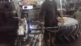 Д 260 проблема снять флянец коленвала.