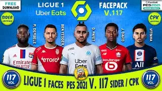 PES 2021 ⚽ Ligue 1 Update Facepack V 117 • CPK - SIDER - اوجه الدورى الفرنسى الجزء الأول