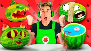 OS MELHORES DESAFIOS COM MELANCIA DO GATO GALACTICO !