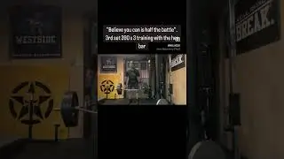 Believe you can is half of the battle. 3rd set 390 x 3 training with the hex bar.