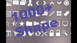 Photoshop 1000'den fazla hazır şekil şablonları / Brush Tool
