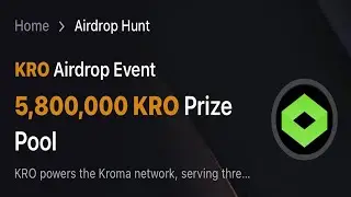 Биржа Bybit запустили AirDropHunt, где 25к рандомных участников получат по 200 $KRO