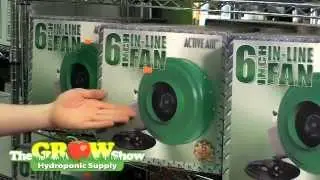 The Grow Show Indoor Hydroponic Inline Exhaust Fan