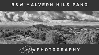Black and White Photography on the Malvern Hills - Panorama