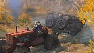 Logging with An Old Tractor 052