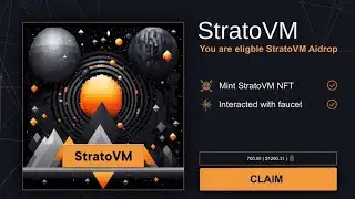 🪂 Don't miss out StratoVM Airdrop backed by @BVMnetwork 🪂• Cost: $0• Time: 5 minutes• Potential gain