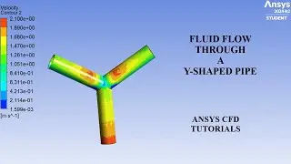 Fluid Flow through a Y-Shaped Pipe | CFD Analysis | ANSYS Fluent | ANSYS CFD Tutorials