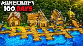 Surviving 100 Days As A Fisherman In Minecraft