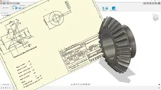 Fusion 360 - Je modélise ce pignon en 3D à partir d'un plan de 40 ans !