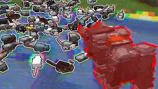 I broke Minecraft with too many rats...