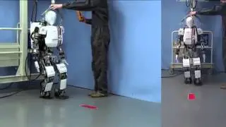 Robot walking with dynamically generated gait